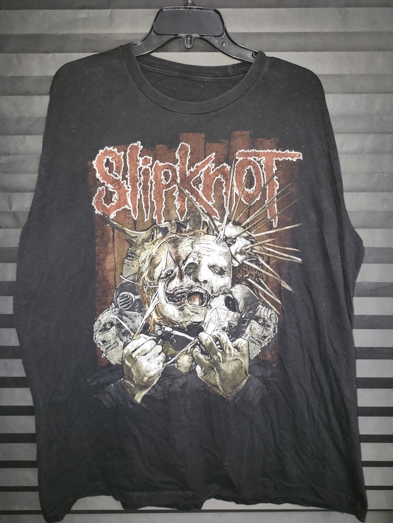 Other - Slipknot Black Graphic Band Tee with Red and Cream Artwork